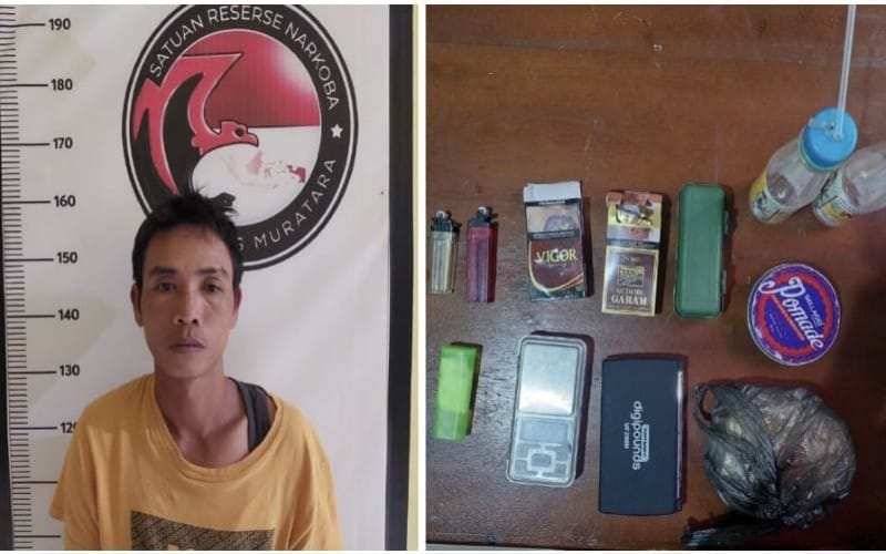 Pemuda Muratara Ditangkap saat Asyik Menimbang Sabu untuk Dijual 