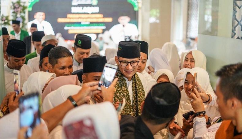 Jaga Ukhuwah dan Perluas Silaturahmi, Sandiaga Uno: Kontestasi Demokrasi Bawa Sukacita