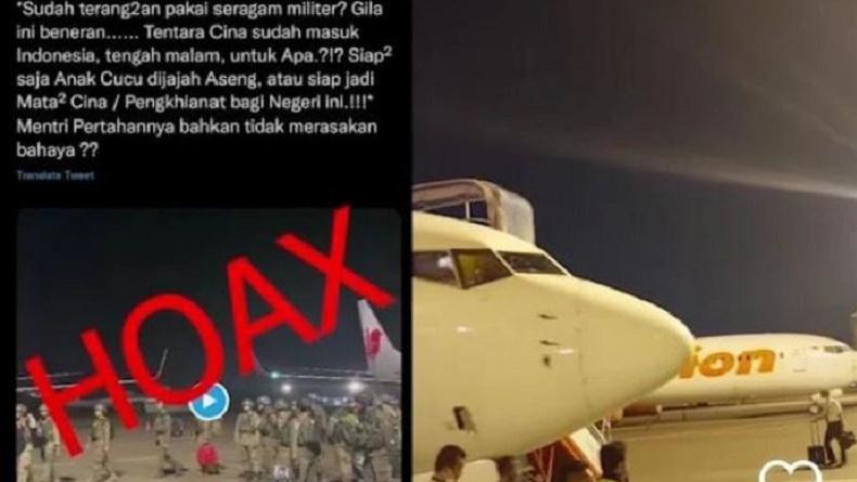 Viral Video Hoaks Tentara China Masuk Bandara Indonesia, Ternyata Brimob Tugas di Papua