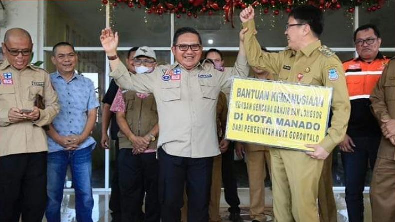 Kota Gorontalo Berikan Bantuan Kemanusiaan untuk Korban Banjir di Manado