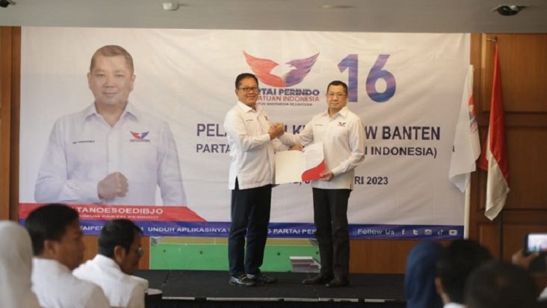 HT Lantik Mayjen (Purn) Joko Warsito Jadi Ketua DPW Partai Perindo Banten