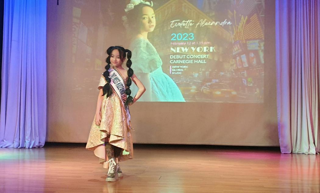 Tampil di New York City Amerika, Intip Persiapan Penyanyi Cilik Evolette Alexandra