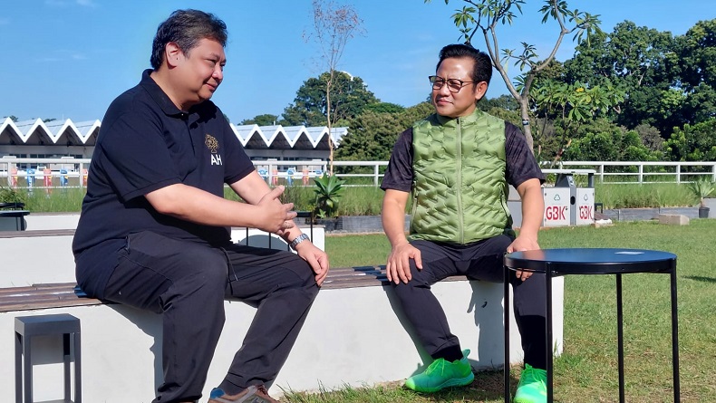 Bertemu Cak Imin di Senayan, Airlangga Sebut Terbuka Peluang Koalisi