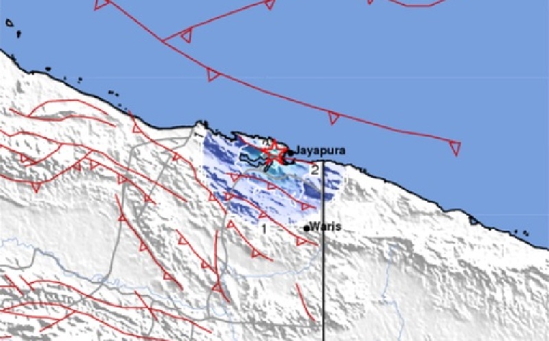  Aktivitas Gempa Jayapura Sangat Tinggi, Kedalamannya Dangkal