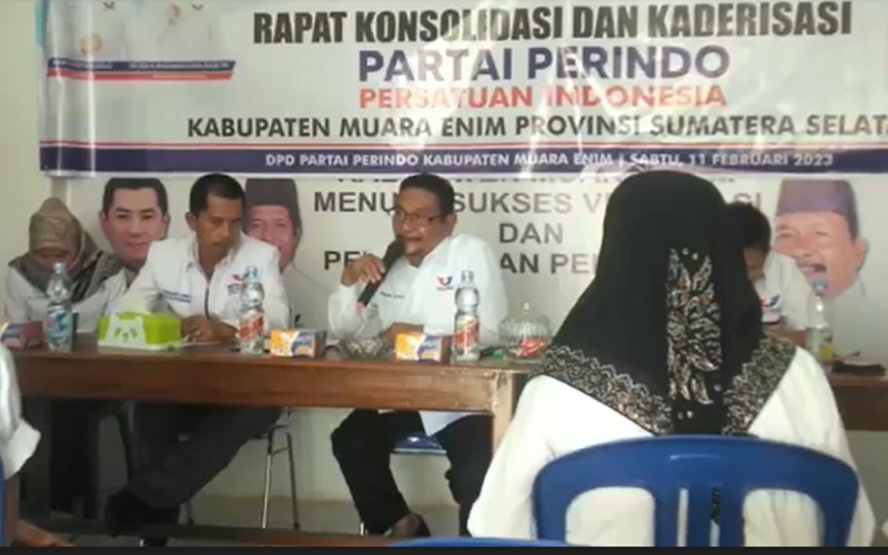 Jelang Pemilu, DPD Perindo Muara Enim Perkuat Struktur hingga Tingkat Ranting 