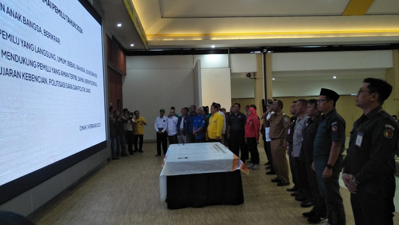 Deklarasi Pemilu Damai di Cimahi, Pj Wali Kota: Awas Bahaya Hoaks
