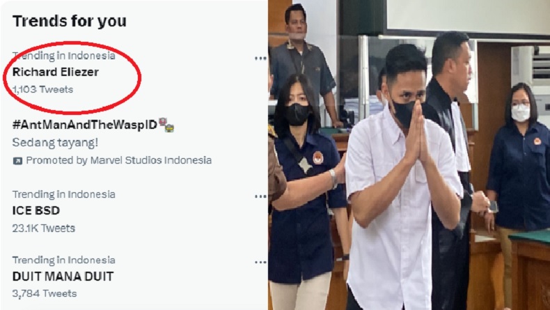 Richard Eliezer Trending Topic Twitter, Netizen Ramai Prediksi Hasil Vonis Bharada E