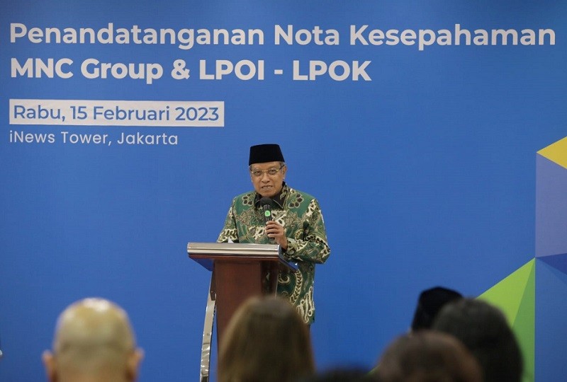  Said Aqil Sebut Kerja Sama dengan MNC Group Wujudkan Ekosistem Muslim Digital  