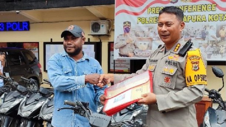 Polisi Tangkap Residivis Curanmor di Jayapura, Curi Lebih dari 100 Motor