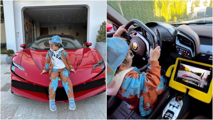 Viral Bocah 3 Tahun Bisa Mengendarai Motor dan Supercar, Netizen Kaget