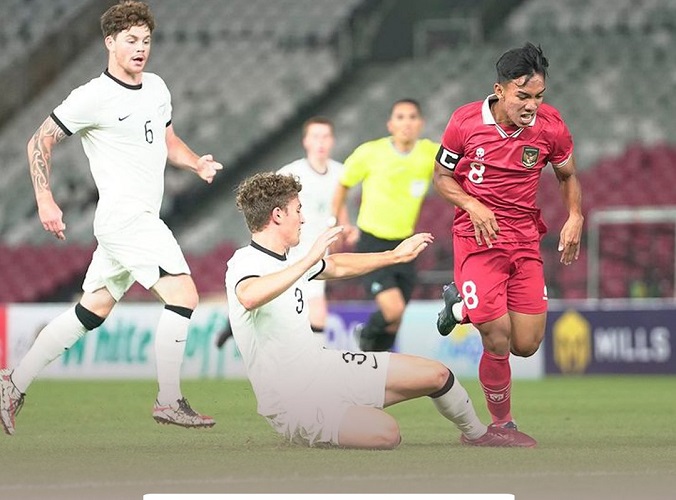 Lengah Babak Kedua, Indonesia U-20 Kalah 1-2 dari Selandia Baru