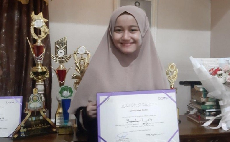 Remaja Pontianak Raya Salsabila Raih Juara di MTQ Qatar 2023
