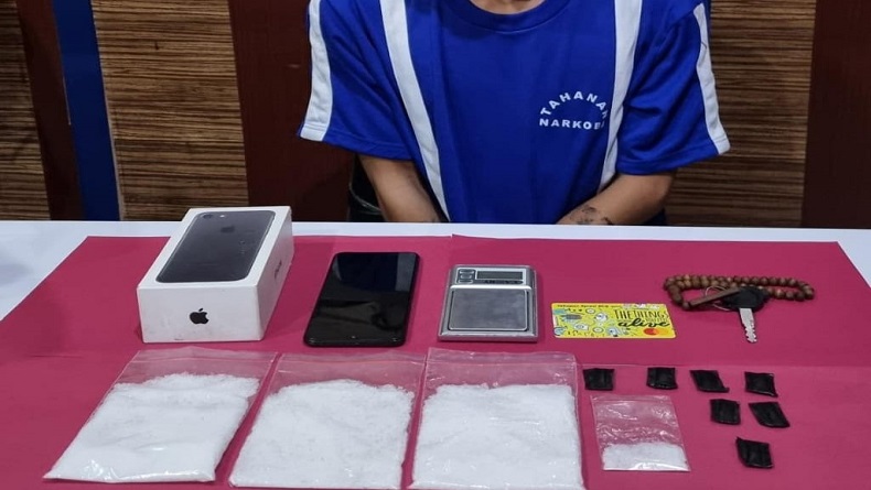 Pengedar Narkoba di Citamiang Sukabumi Tertangkap, Polisi Sita 143,83 Gram Sabu