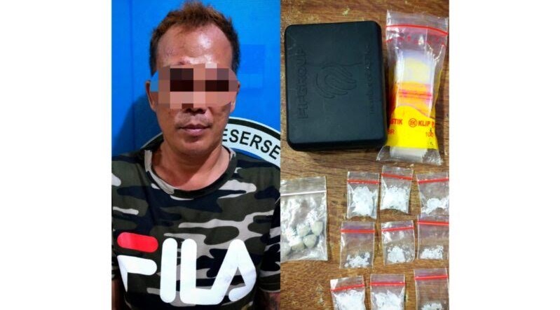 Diduga Hendak Edarkan Sabu, Pria di Lampung Tengah Ditangkap Polisi