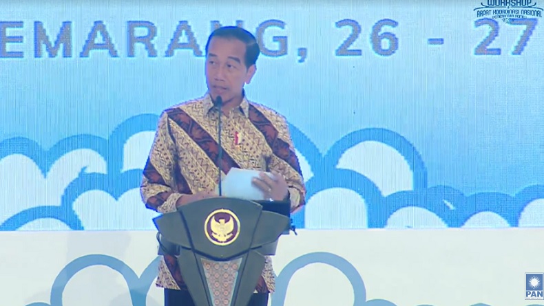 Jokowi Tak Sebut Nama Capres Cawapres di Rakornas PAN: Semua sudah Tahu Calonnya Siapa
