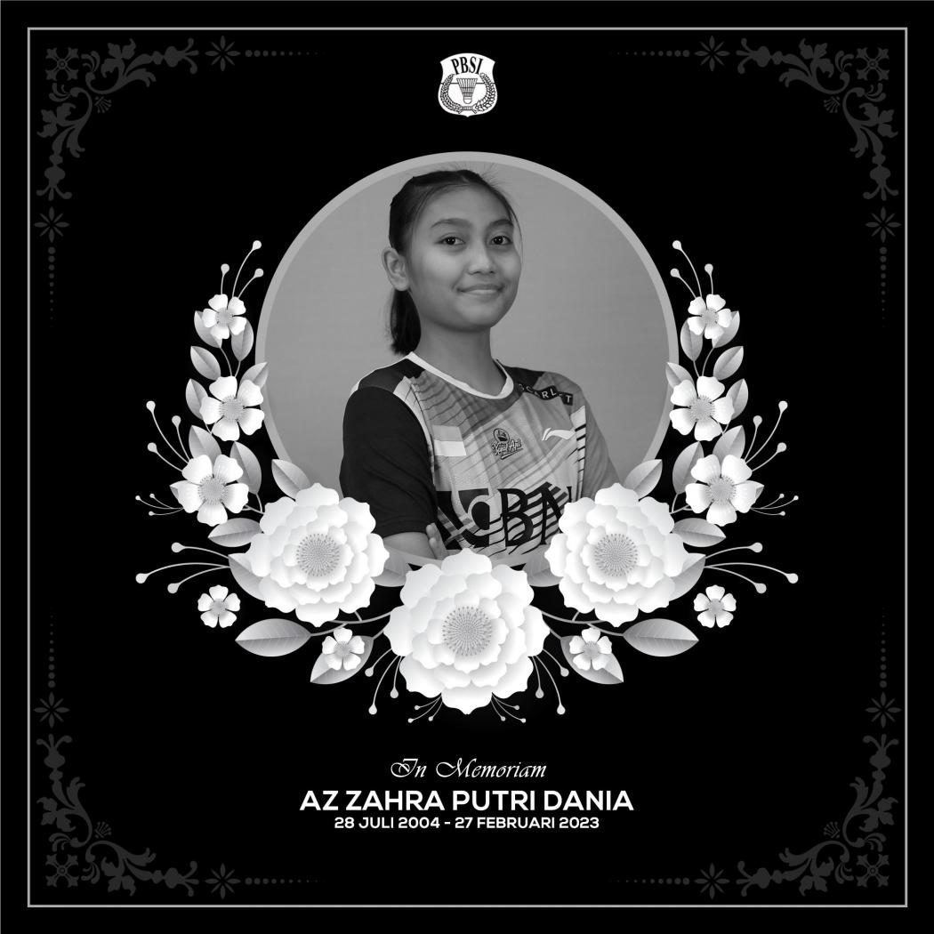 Kabar Duka! Pebulu Tangkis Muda Indonesia Az-Zahra Putri Dania Meninggal Dunia karena Sakit
