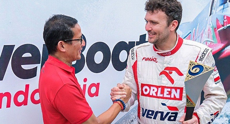 F1 Powerboat Sukses Digelar di Danau Toba, Sandiaga Uno: Ini Awalan, Akan Ada Event Lainnya
