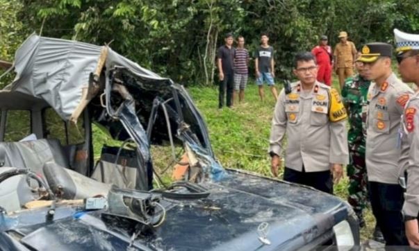 Kecelakaan Maut Mobil Kijang Terbalik di Muara Enim, 5 Tewas 5 Luka-Luka