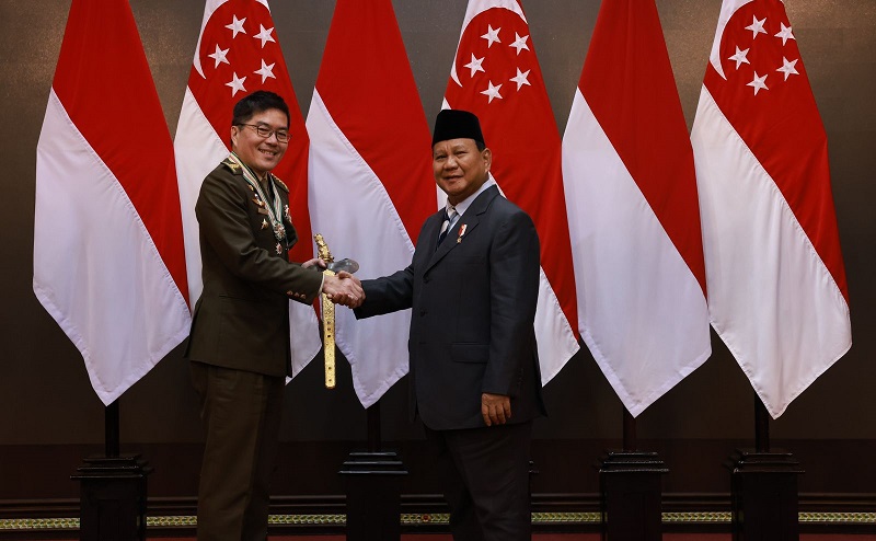 Prabowo Dukung Peningkatan Kerja Sama Militer dengan Singapura