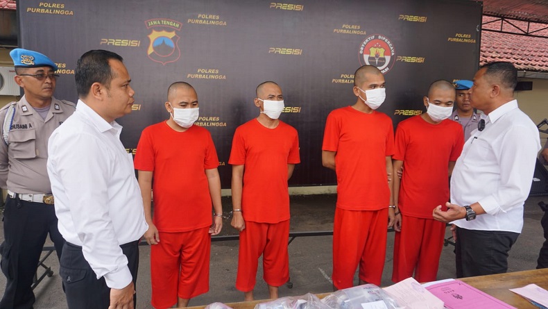 Polres Purbalingga Tangkap 4 Pelaku Penyalahgunaan Narkotika
