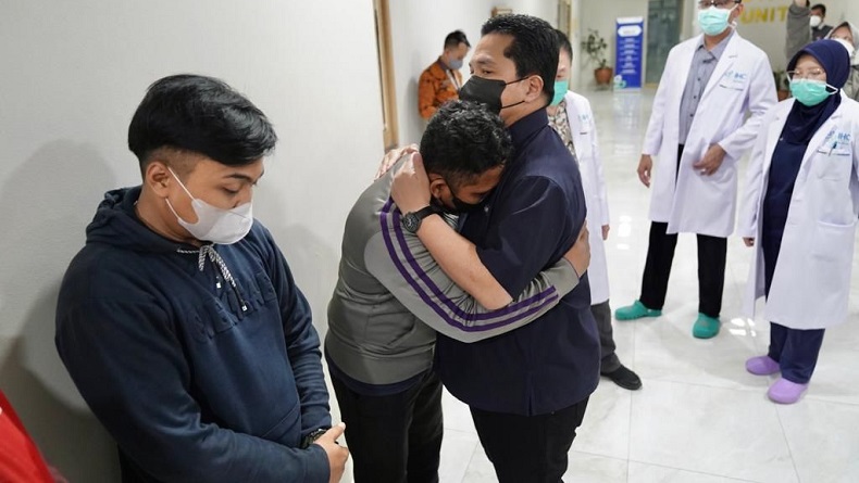 Erick Thohir Datangi RSPP, Pastikan Penanganan Korban Jadi Prioritas