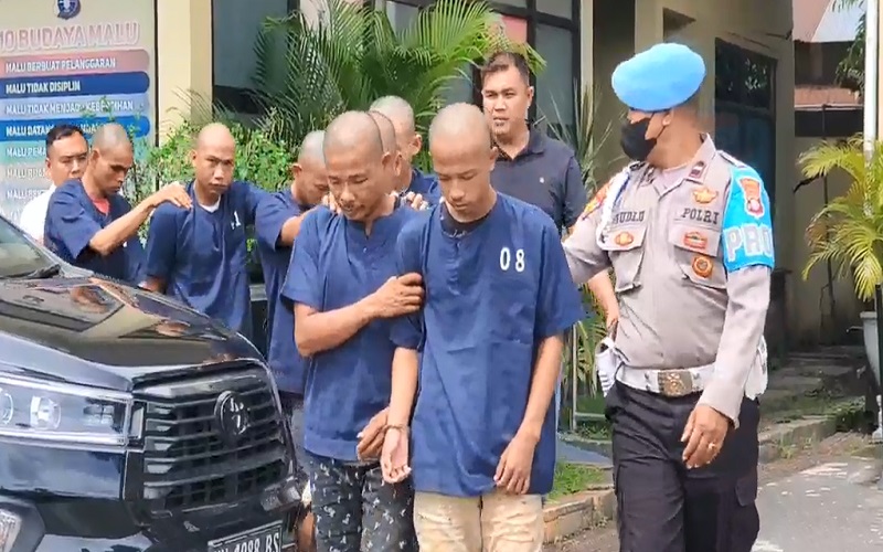9 Pencuri Sawit Bersenjata Tajam Ditangkap Polisi, 2 Pelaku Anak di Bawah Umur