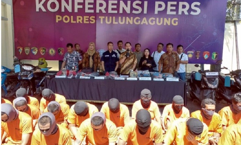 Polres Tulungagung Proses Hukum 28 Pesilat, Tak Ada Peluang Restorative Justice