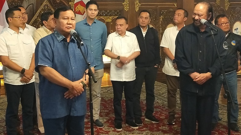 Prabowo dan Surya Paloh Ternyata Sempat Singgung Perjodohan Capres-Cawapres