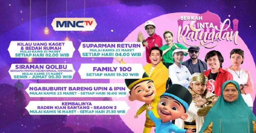 Menemani Pemirsa di Bulan Ramadan, MNCTV Hadirkan Sederet Program Terbaik di Berkah Cinta Ramadan