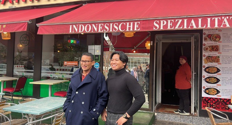 Makan Siang di Restoran Nusantara saat Kunjungi Berlin, Sandiaga Uno: Indonesia, Spice Up the World
