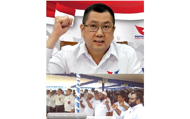 Lantik Ketua dan Pengurus DPW Partai Perindo Papua Tengah, Hary Tanoesoedibjo: Keberhasilan Kita Keberhasilan Indonesia