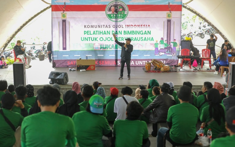 Driver Ojol di Sukabumi Dimotivasi Berwirausaha untuk Tingkatkan Kesejahteraan