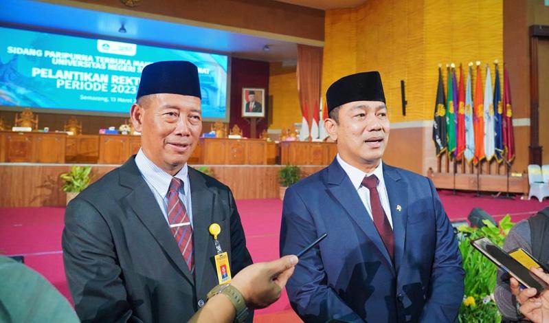 Prof Martono Resmi Dilantik sebagai Rektor Unnes, Ini Pesannya