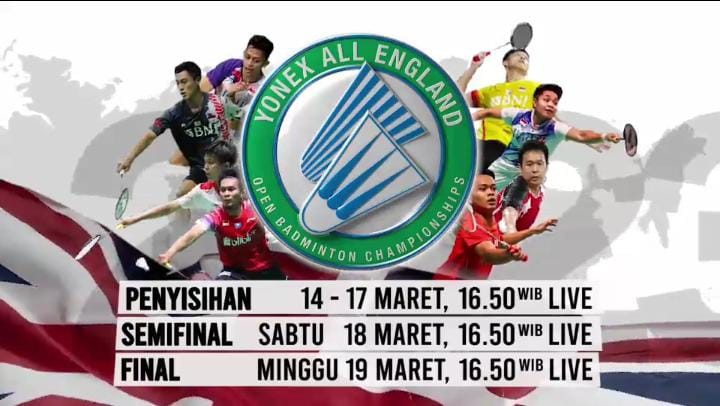 Saksikan All England 2023 Live di iNews Mulai Hari ini
