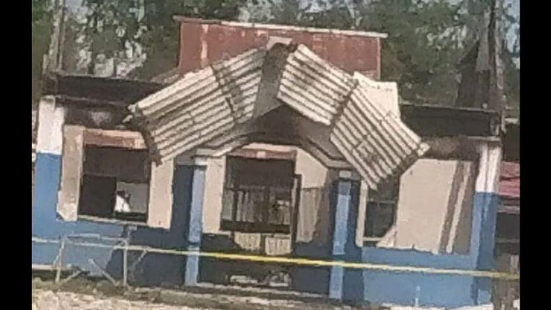 KKB Klaim Bakar Sekolah di Yahukimo, Aparat Olah TKP dan Pasang Garis Polisi