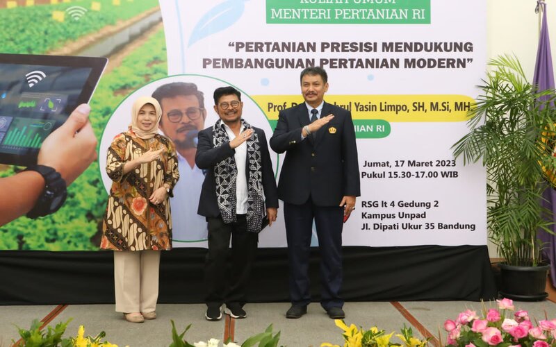 Kuliah Umum di Unpad, Mentan SYL Ajak Mahasiswa Wujudkan Pertanian Presisi