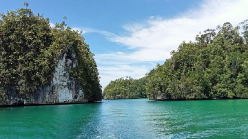 Teluk Triton bagai Surga Tersembunyi di Kaimana, Gugusan Pulau Karang Berusia Ratusan Tahun