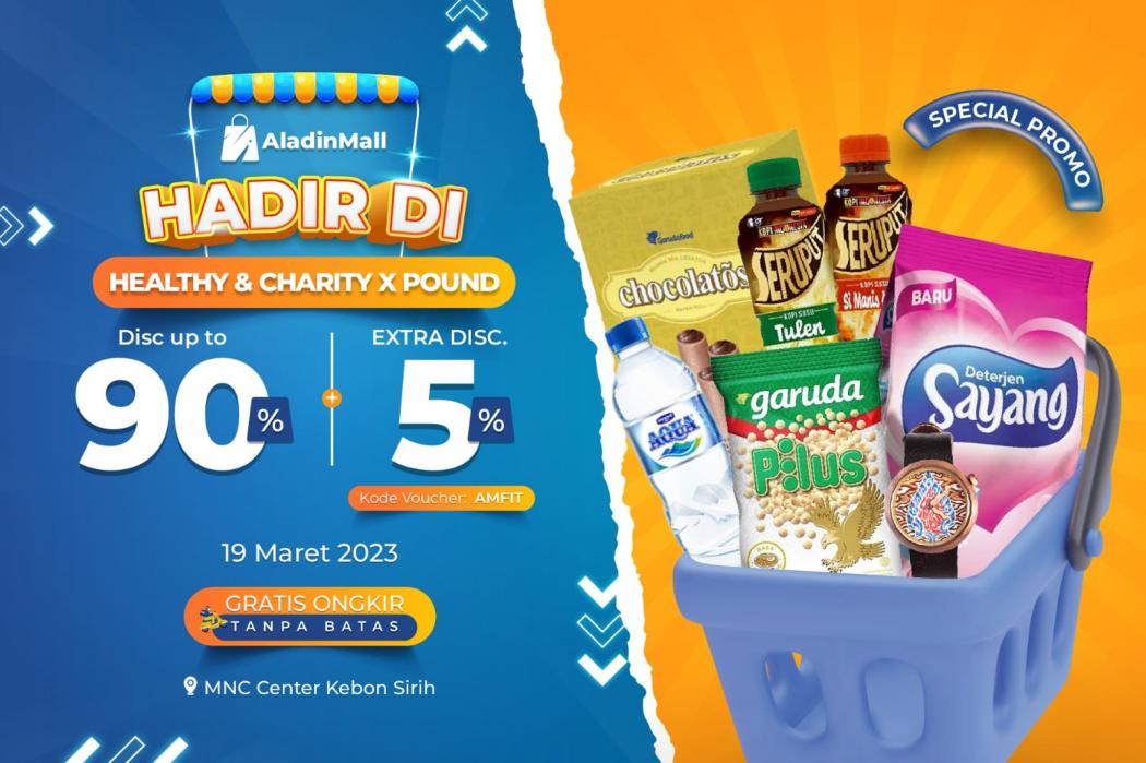 Jangan Ketinggalan Berburu Diskon hingga 90% di Booth AladinMall MNC Centre, Bisa Sekalian Beramal, Lho!