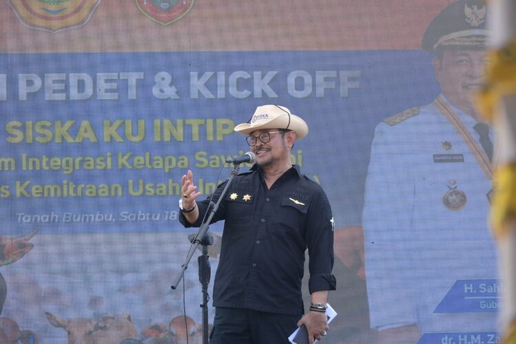 Wujudkan Susu dan Daging Berdaulat, Mentan SYL Luncurkan Integrasi Sapi-Sawit