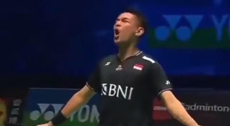 Fajar Alfian Selebrasi Siu Cristiano Ronaldo usai Tembus Final All England 2023