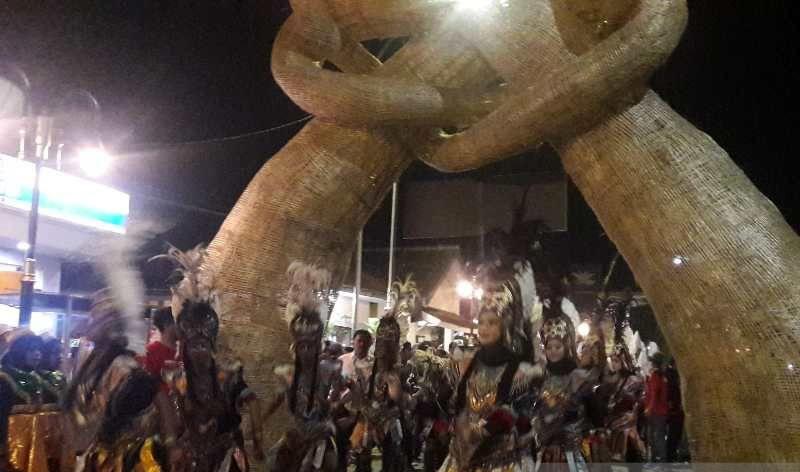 Parade Kesenian dan Tumpeng Warnai Peluncuran Borobudur Marathon 2023