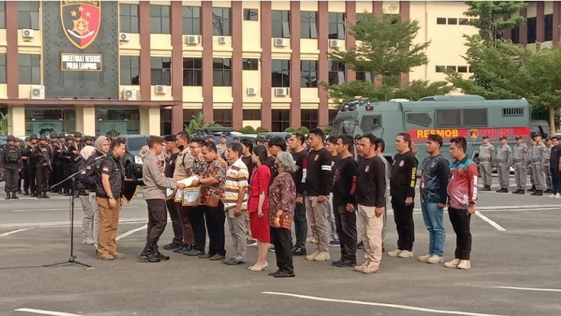 Perampokan Bank di Bandarlampung, Kapolda Beri Penghargaan untuk 6 Warga Sipil