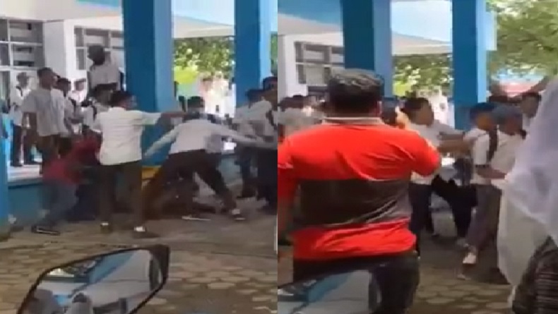 Viral Pelajar SMA di Makassar Dikeroyok Dalam Sekolah, Siswa Lain Hanya Nonton Buat Video