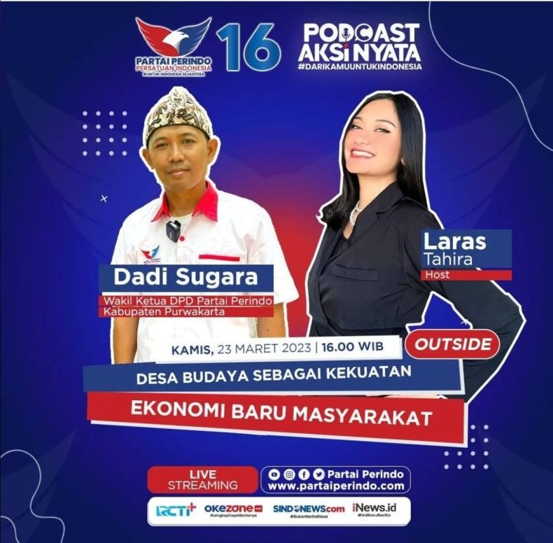 Dongkrak Ekonomi Lewat Desa Budaya di Podcast Aksi Nyata Hari Ini Pukul 16.00 WIB
