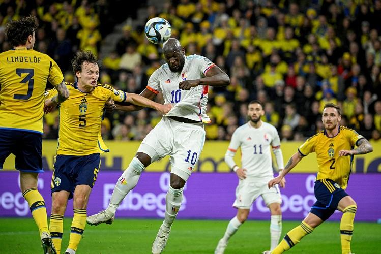 Hasil Swedia Vs Belgia: Hattrick Lukaku Bikin Setan Merah Menang Besar