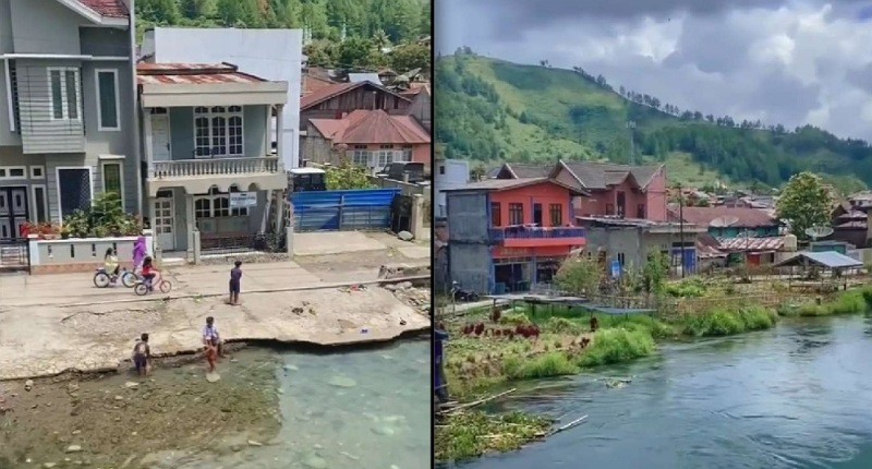 Desa Unik di Aceh yang Menyatu dengan Sungai, Airnya Jernih Berwarna Hijau Tosca 
