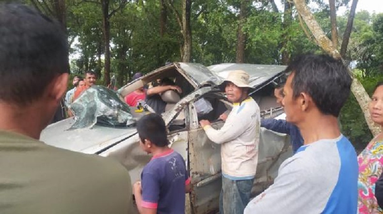 Cerita Minibus Terguling usai Tabrak Pohon di Hutan Ponorogo, Sopir Ngira Jalan Bercabang