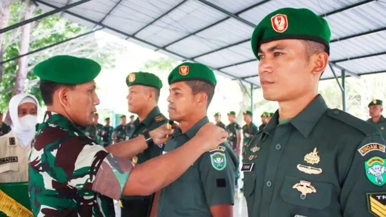 40 Prajurit TNI di Rindam Iskandar Muda Naik Pangkat, Ini Rinciannya