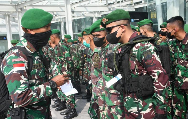  Pulang dari Papua, Ratusan Prajurit 405/Surya Kusuma Disambut Asops Kasdam Diponegoro