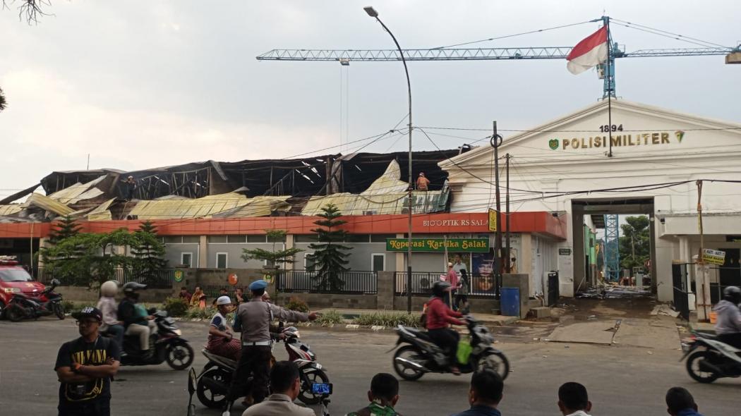 Kebakaran Padam, Jalan di Depan RS Salak Dibuka
